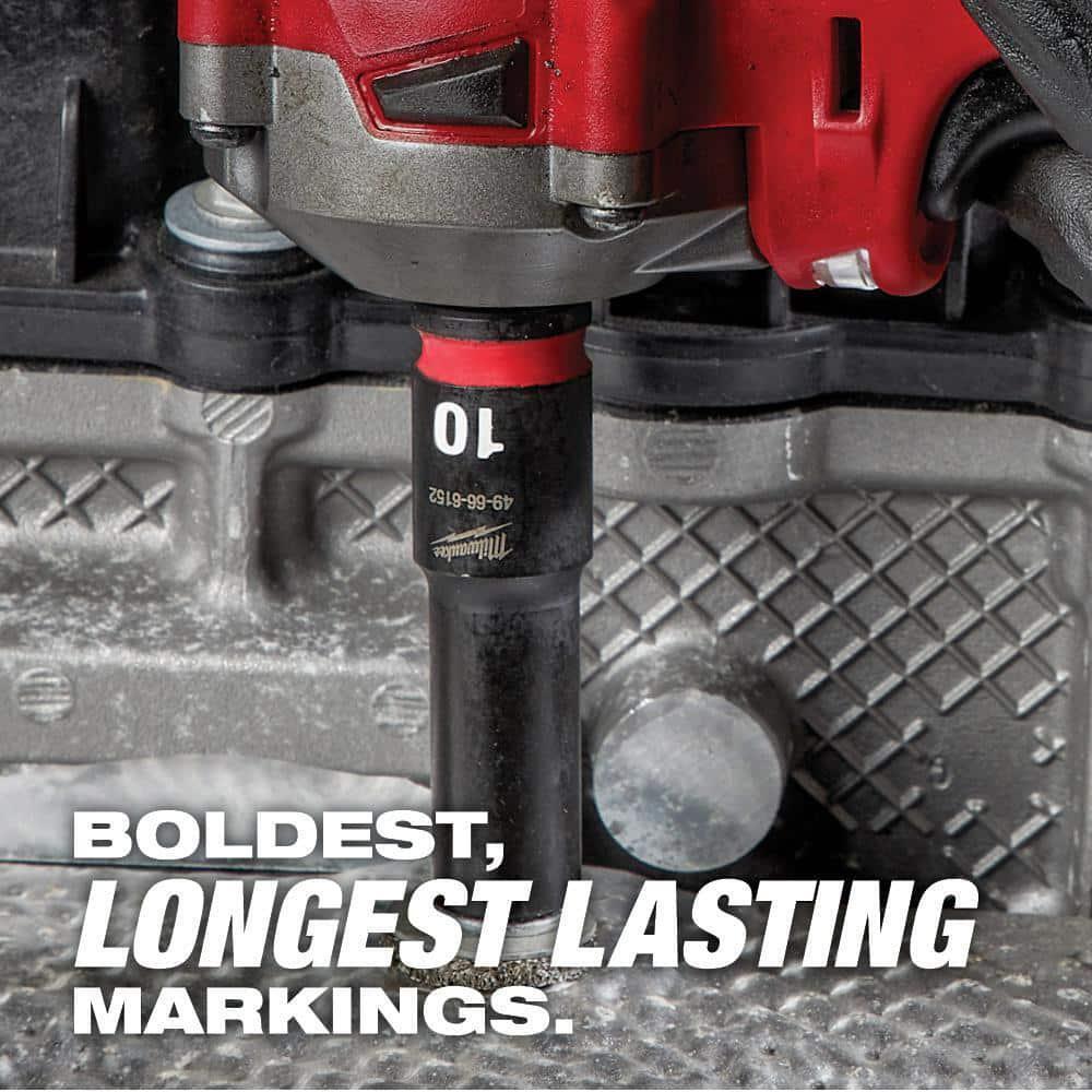 Milwaukee SAE/Metric Impact Socket Set 3/8" 6-Point w/ Storage Case (43-Piece)