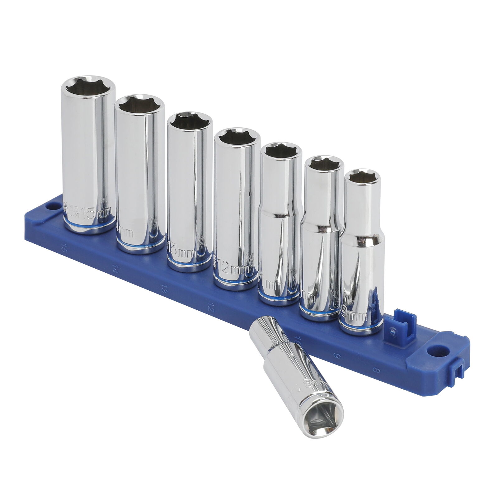 Hyper Tough 19 Piece 3/8 Inch Drive Ratchet and Socket Set,Deep Standard Sockets