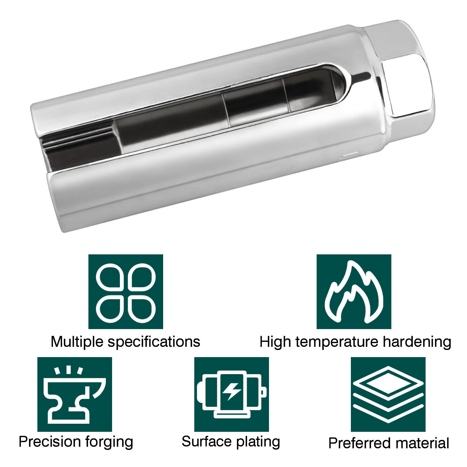  Universal 7/8'' & 22mm Offset Oxygen O2 Sensor Socket Wrench Removal Tool Drive