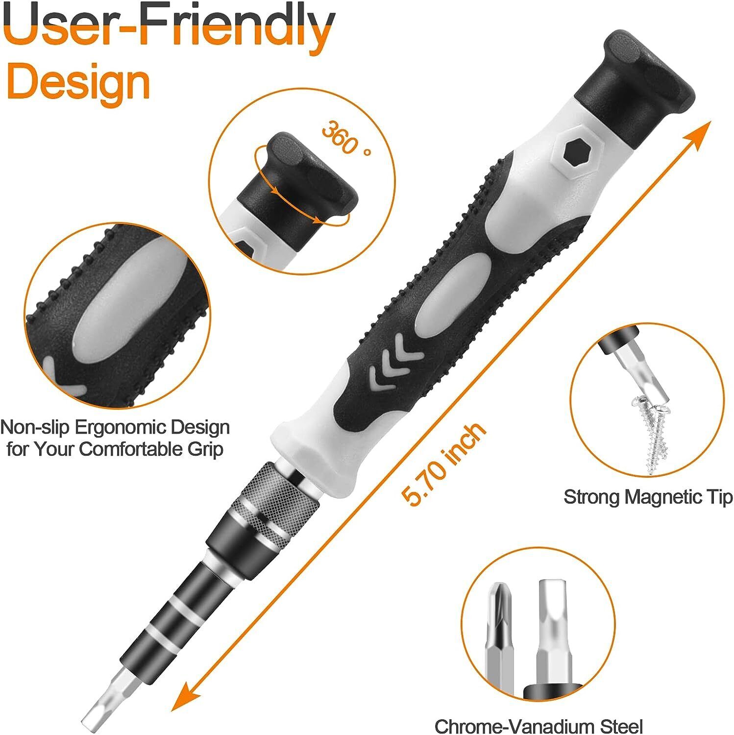 115 in 1 Magnetic Precision Screwdriver Set PC Phone Electronics Repair Tool Kit