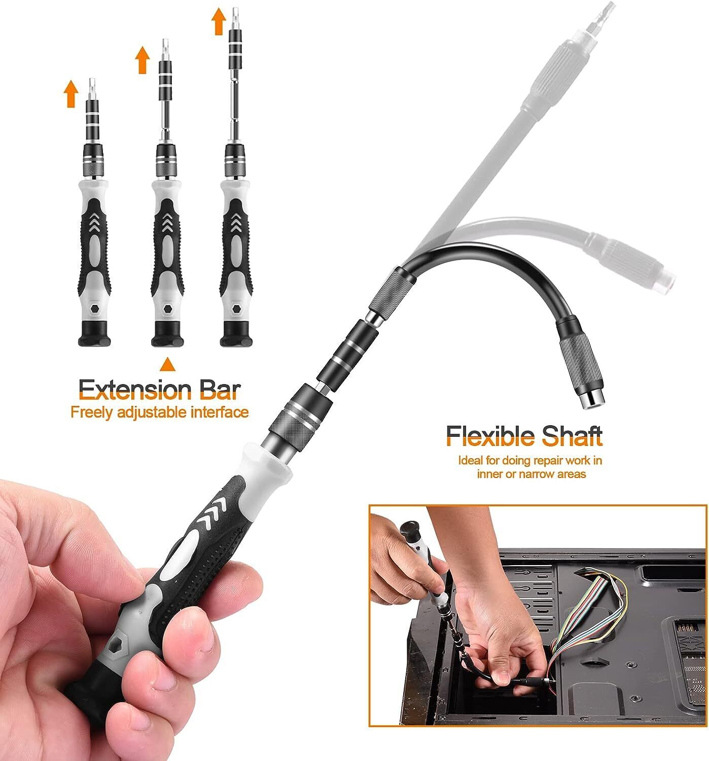 115 in 1 Magnetic Precision Screwdriver Set PC Phone Electronics Repair Tool Kit