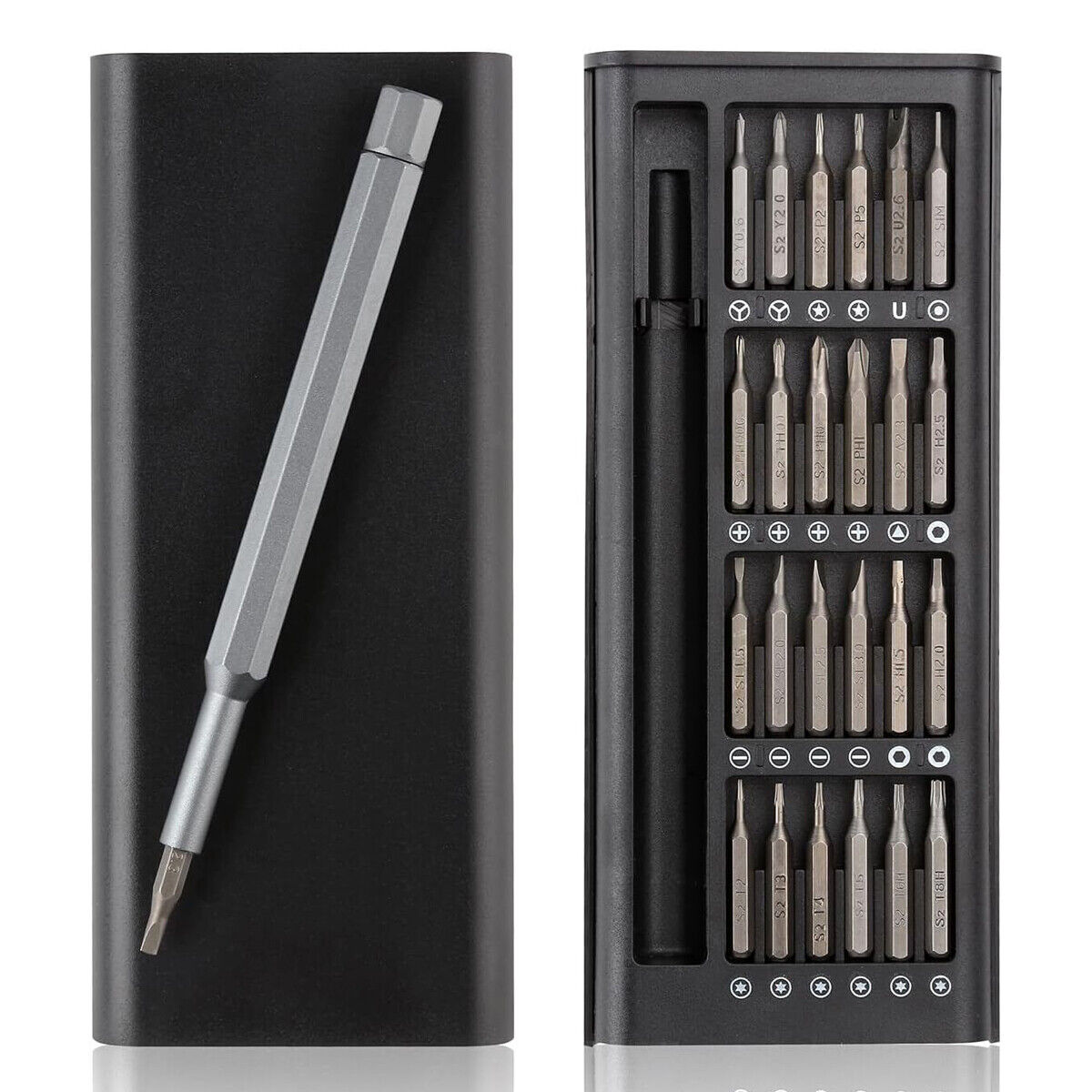 Acssart Screwdriver, 24 In 1 Electric Screwdriver Set, Precision Screwdriver Set