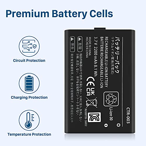 Nintendo 3DS 2200mAh Rechargeable Lithium-ion Battery + Screwdriver