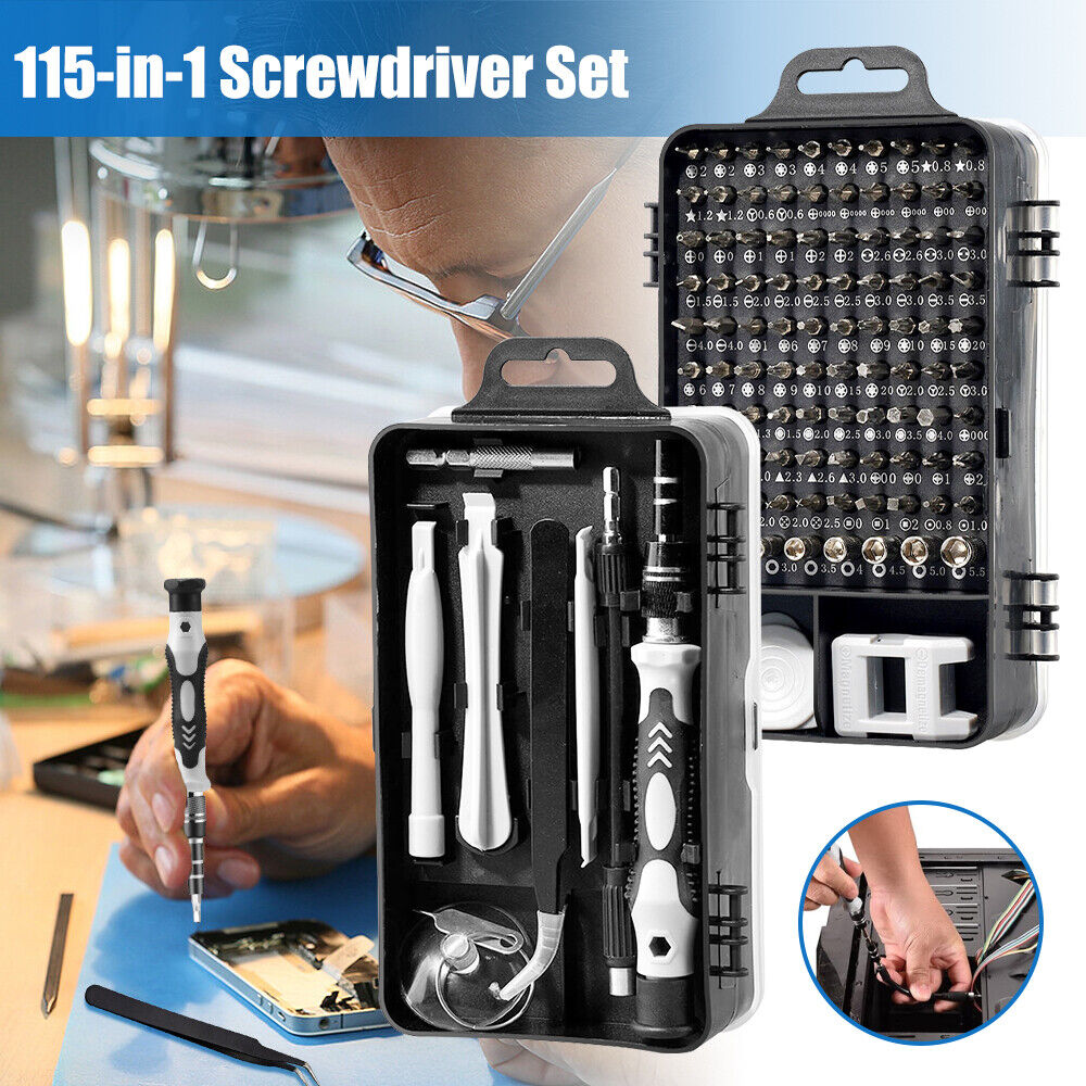 115 in 1 Magnetic Precision Screwdriver Set PC Phone Electronics Repair Tool Kit