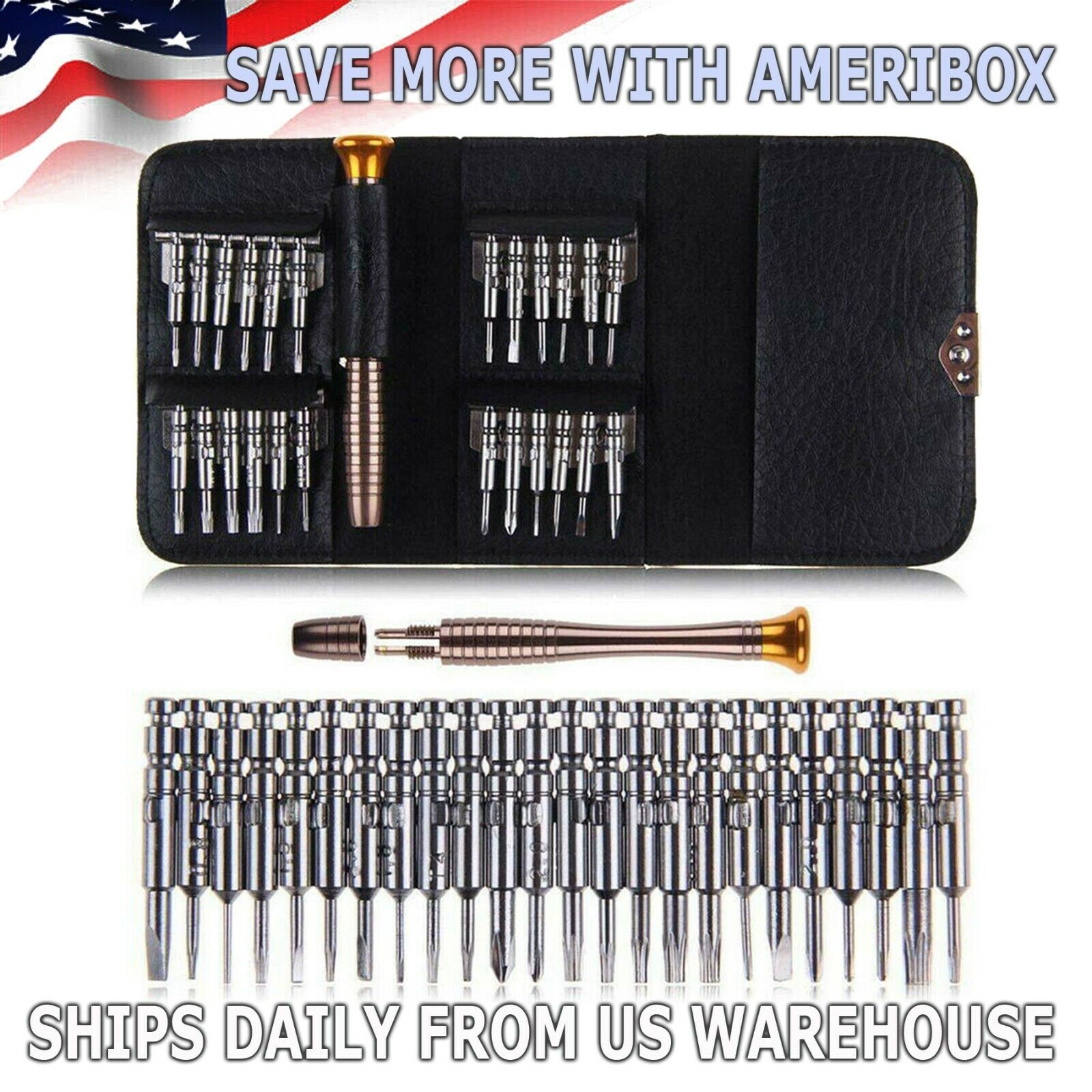 25 IN1 Small MINI REPAIR PRECISION SCREWDRIVER TORX TOOL KIT SET PHONES FIX US