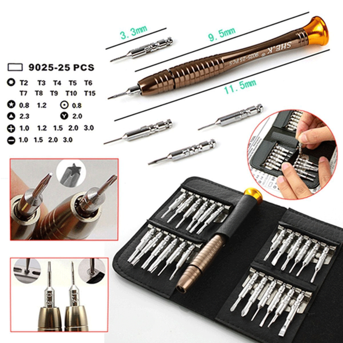 Screwdriver Set Torx Tools For MacBook iPhone Samsung PC Tablet Laptop 25 in 1