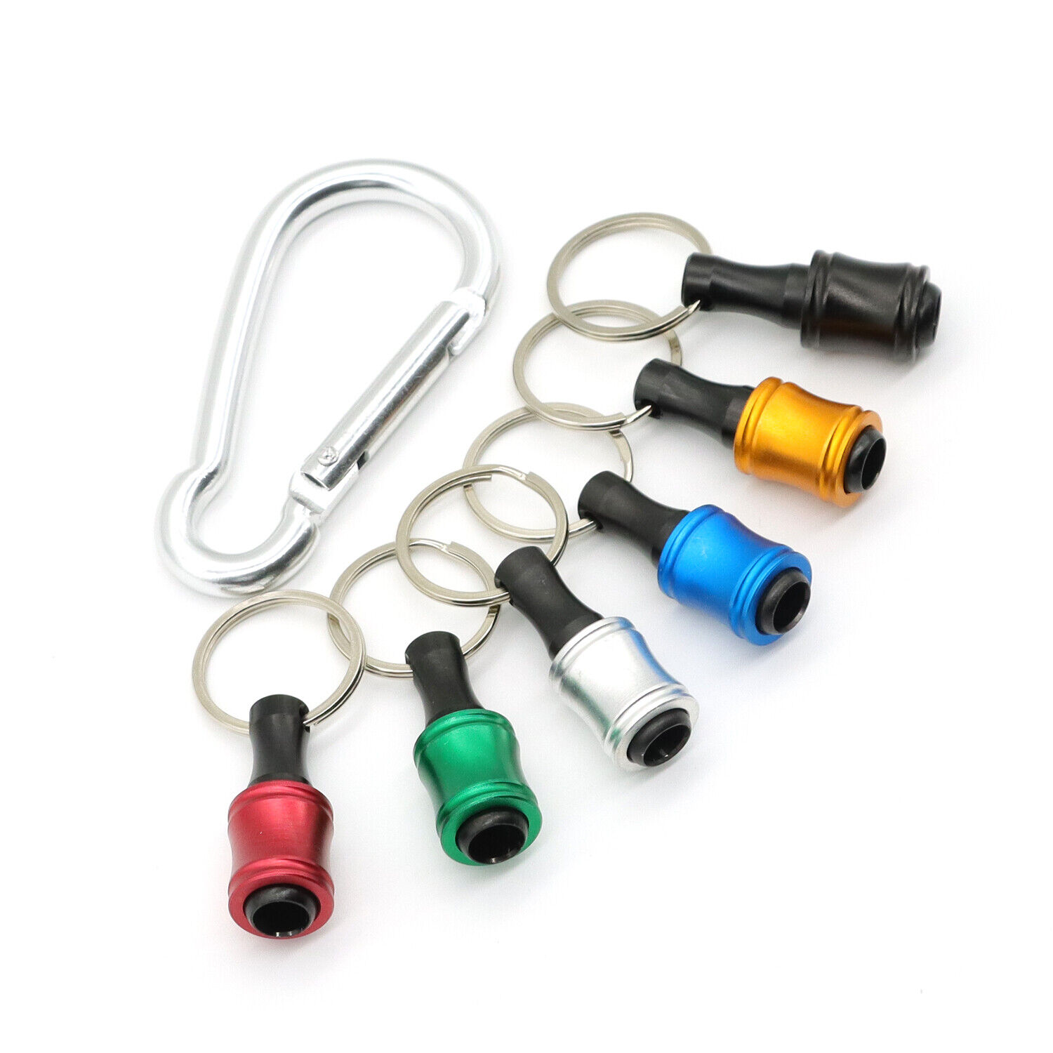 1/4" Hex Shank Quick Release Keychain Screwdriver Drill Bit Holder Bit Set Lots