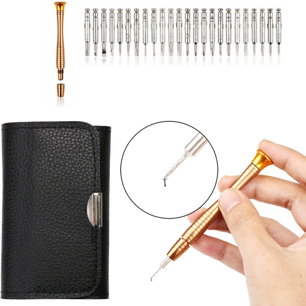 25 Mini Precision Screwdriver Set Bit Multi Repair Tool Small HEX TORX STAR Tool