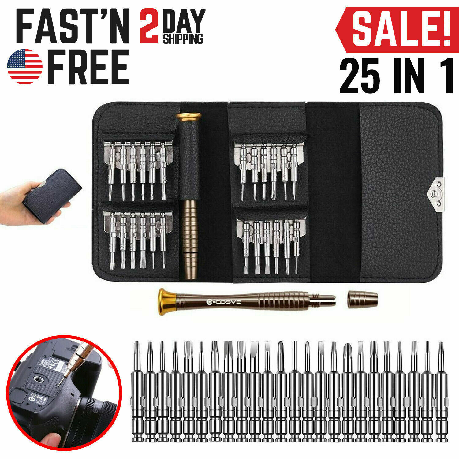 Precision Screwdriver Set Computer Repair Kit Tools Laptop PC Torx Smartphone