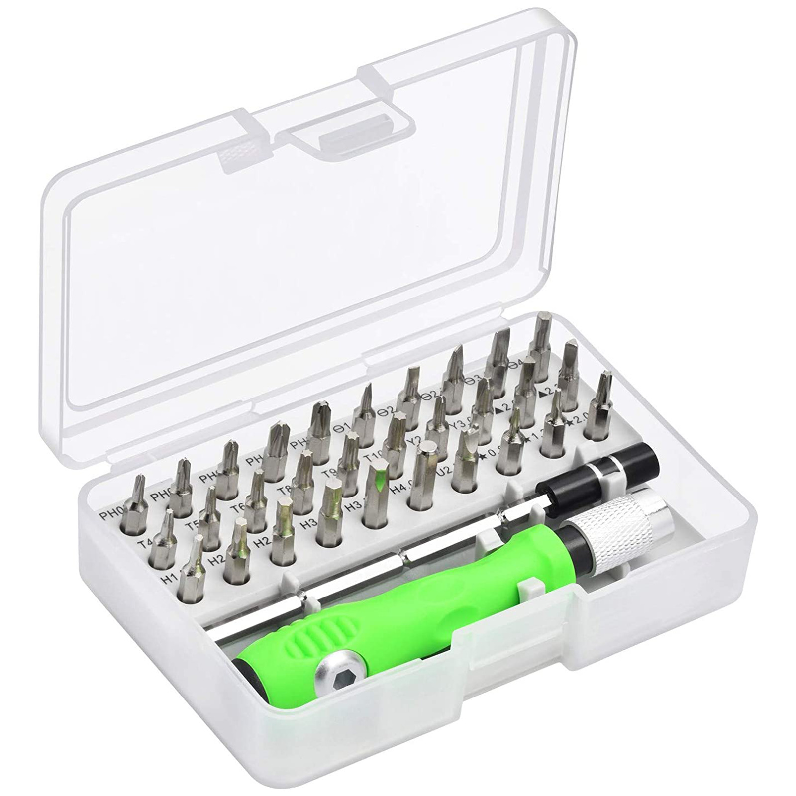 Small Screwdriver Set with Case 32 In 1 Mini Magnetic Kit with 30 Bitts