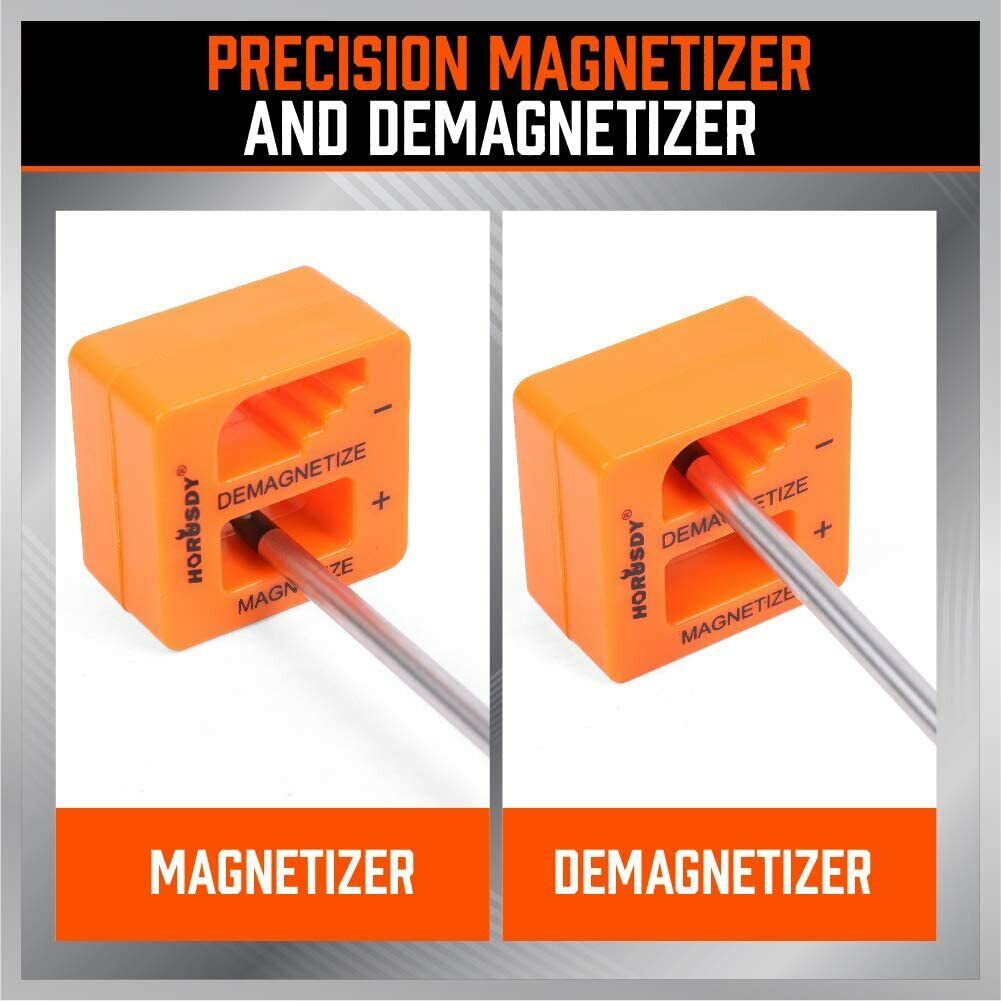 10 Pcs Magnetic Screwdriver Set Demagnetizer Magnetizer Tool Phillips Flat Head