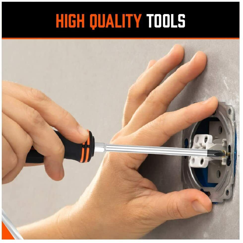 10 Pcs Magnetic Screwdriver Set Demagnetizer Magnetizer Tool Phillips Flat Head