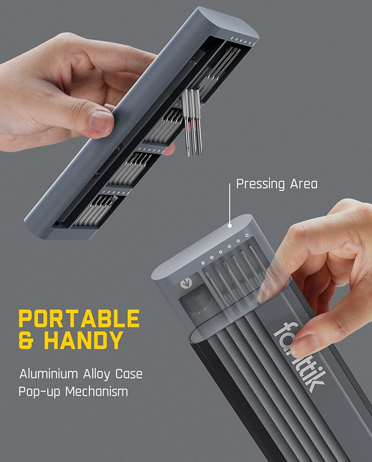 Fanttik NEX E1 Pro Mini Electric Precision Screwdriver Set w/ 24 Magnetic Bits