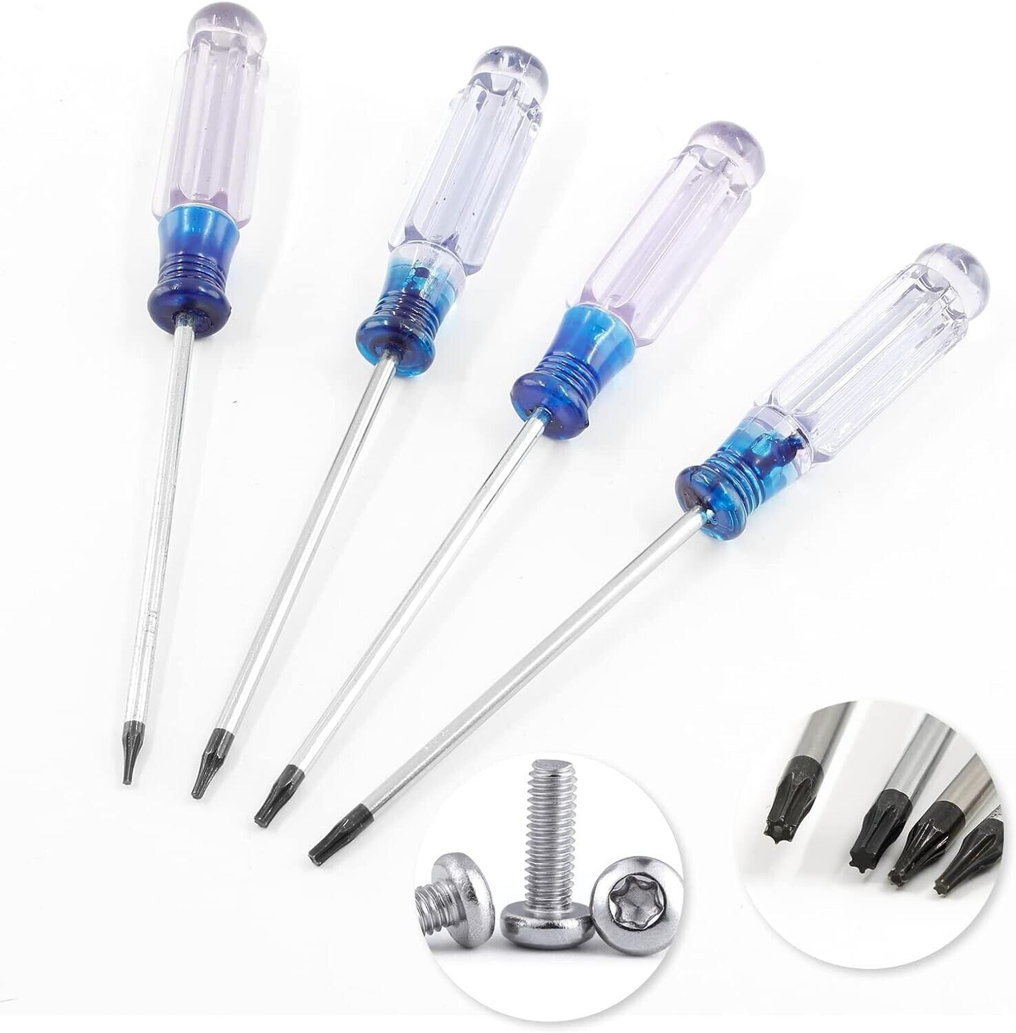 MAGNETIC TORX SCREWDRIVER SET T5 T6 T8 T10 STAR SCREWDRIVERS SCREWS DRIVER 4 PCS