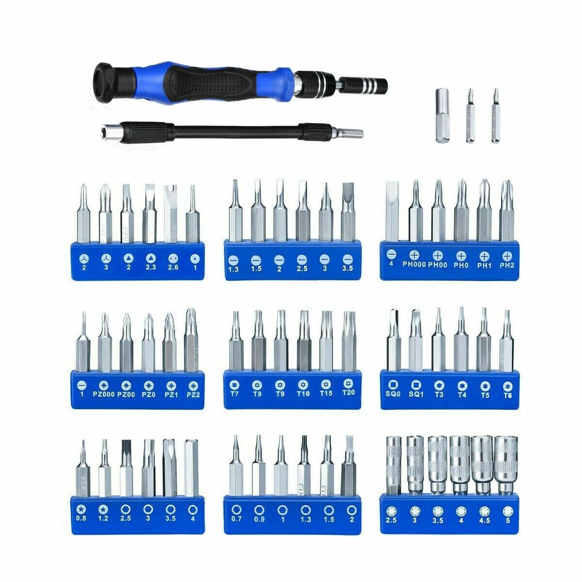 60X Computer Repair Kit Set Tool Laptop PC Precision Screwdriver Torx Smartphone