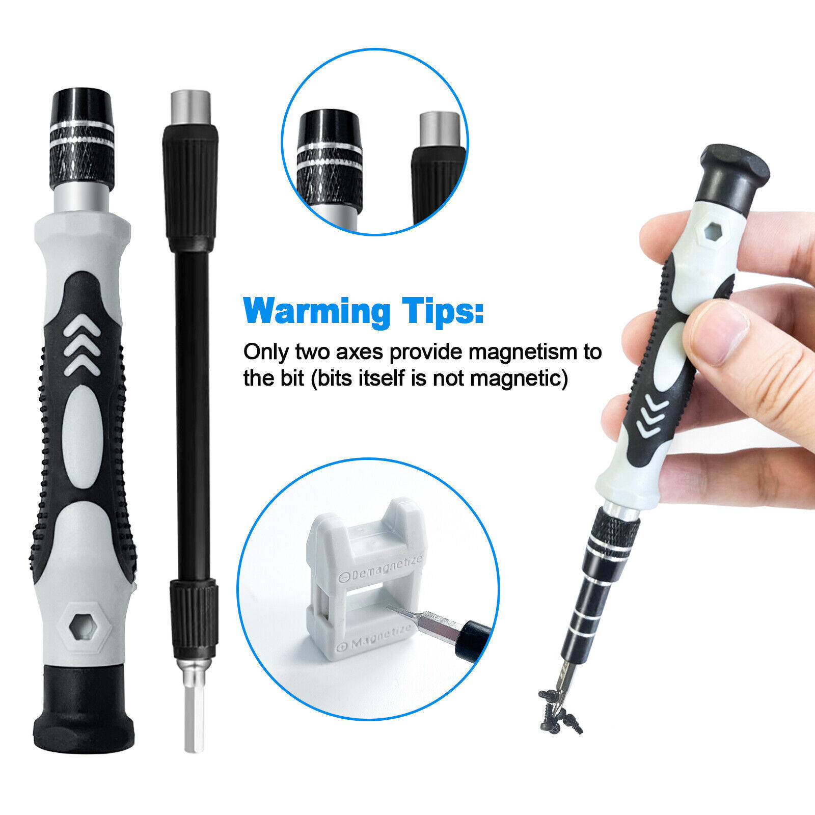 Tools 115 in 1 Magnetic Precision Screwdriver Bit Set PC Phone Repair Tool Kit