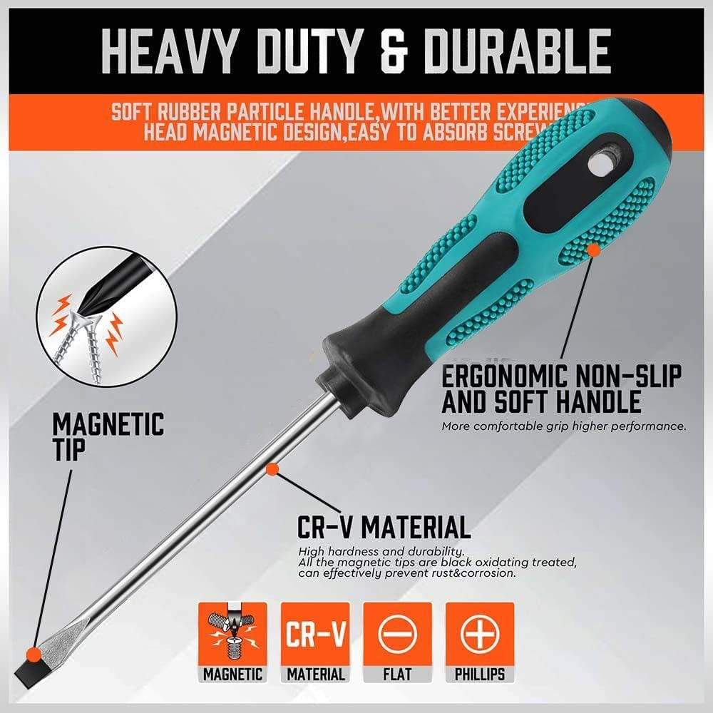12pc Anisotropic Screwdriver Set Magnetic U-shaped And Y-shaped Triangle Home
