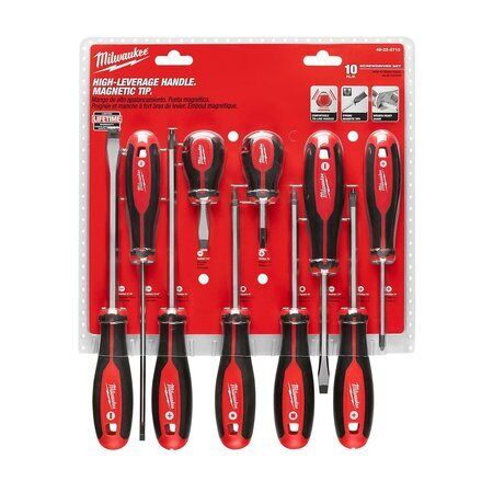 Milwaukee Tool 48-22-2710 Screwdriver Set (10-Piece)