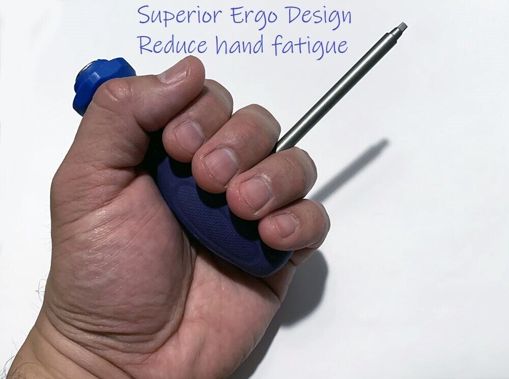 Heavy Duty Super Grip Hybrid Hand Tool T-Handle/Screwdriver 1/4" Hex Bit Holder