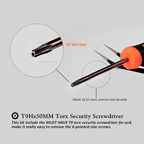Sony PS4 PS5 Repair Tool Kit: TECKMAN TR9 Torx