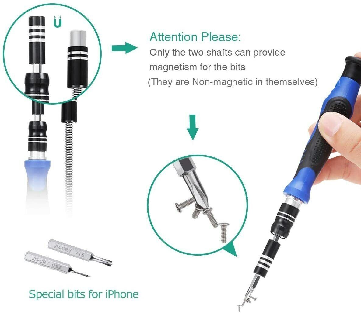 60X Computer Repair Kit Set Tool Laptop PC Precision Screwdriver Torx Smartphone