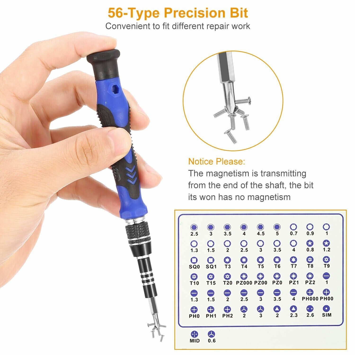 60X Computer Repair Kit Set Tool Laptop PC Precision Screwdriver Torx Smartphone