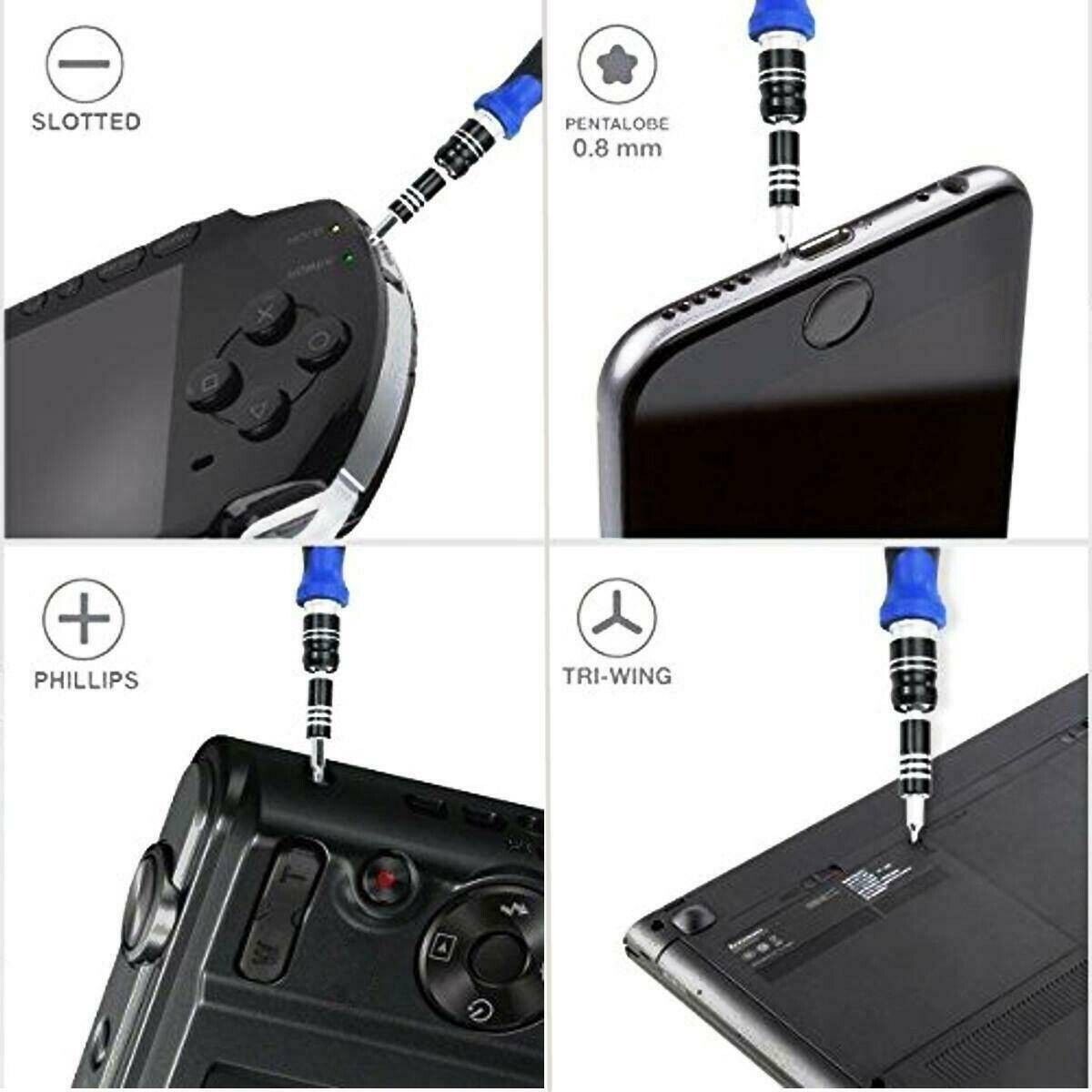 60X Computer Repair Kit Set Tool Laptop PC Precision Screwdriver Torx Smartphone