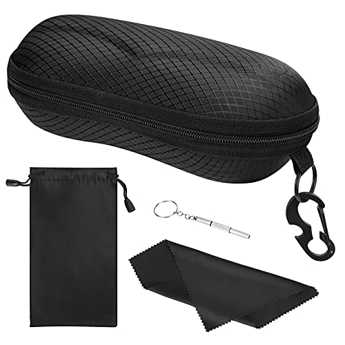 MoKo Semi Hard Shell Sunglasses Case with Accessories