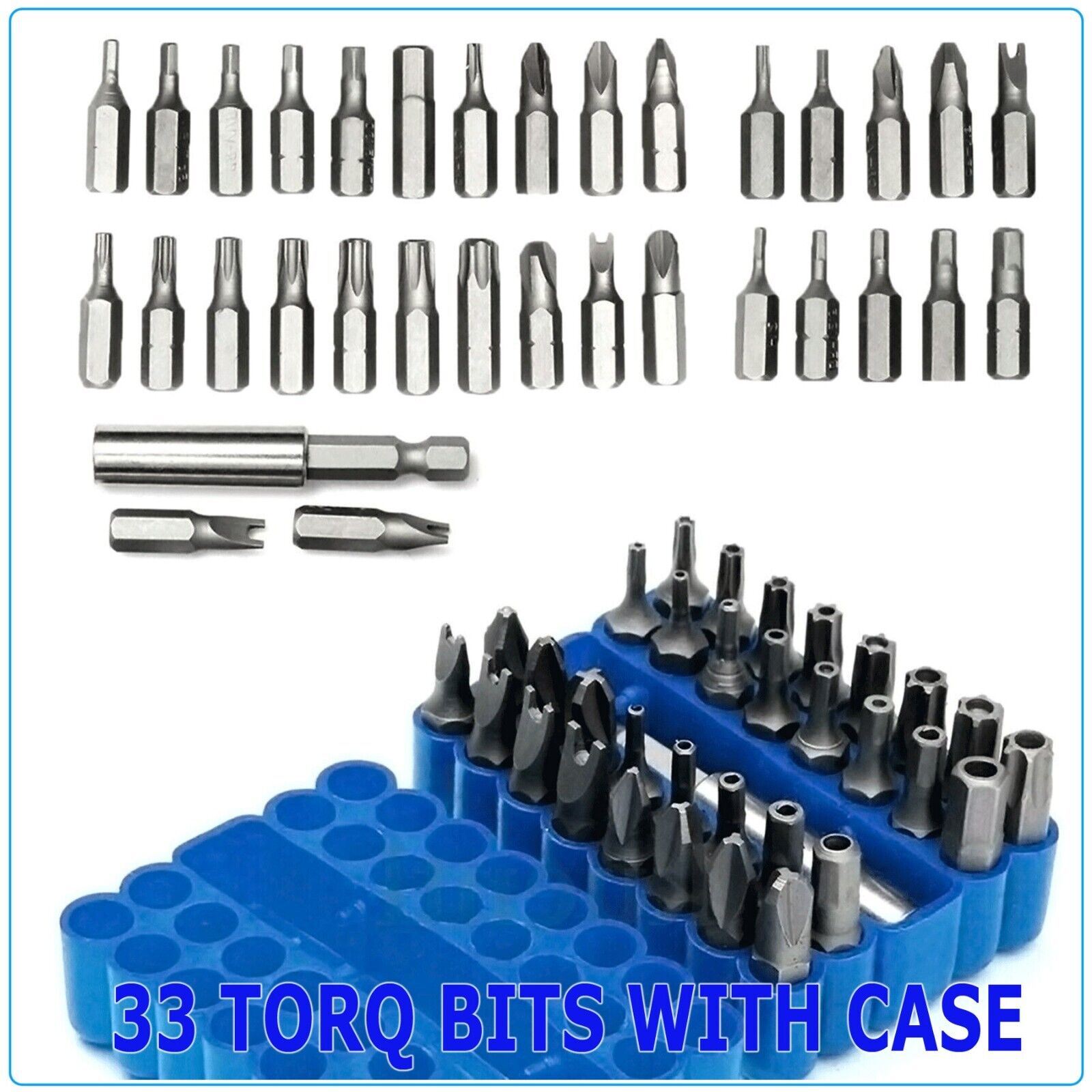 34 Torx Bit Set Tamper Proof Security Torq Hex Star Spanner Tri Wing Screwdriver