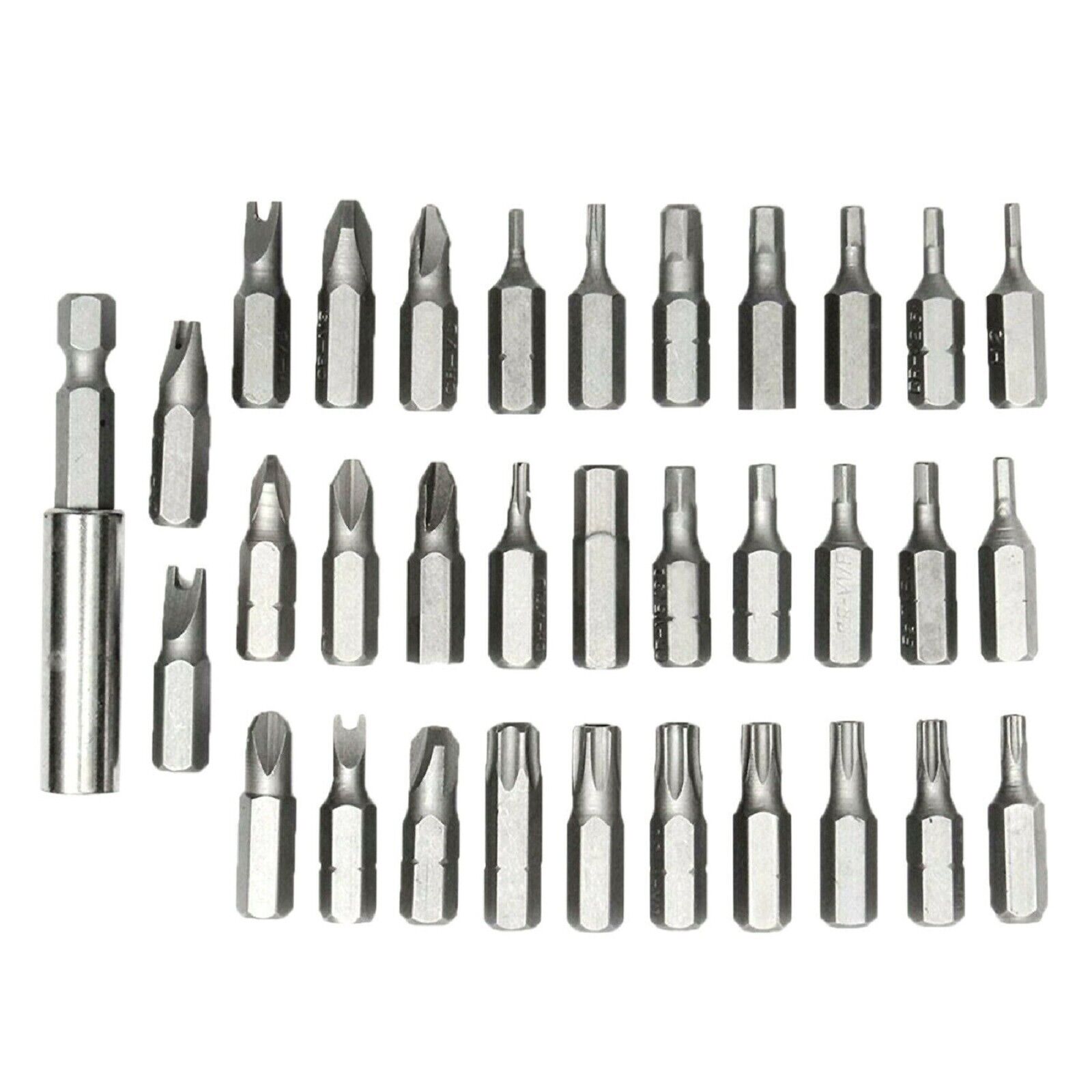 34 Torx Bit Set Tamper Proof Security Torq Hex Star Spanner Tri Wing Screwdriver