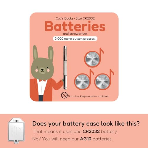 Interactive Musical Books Battery Kit: 3 CR2032 Batteries
