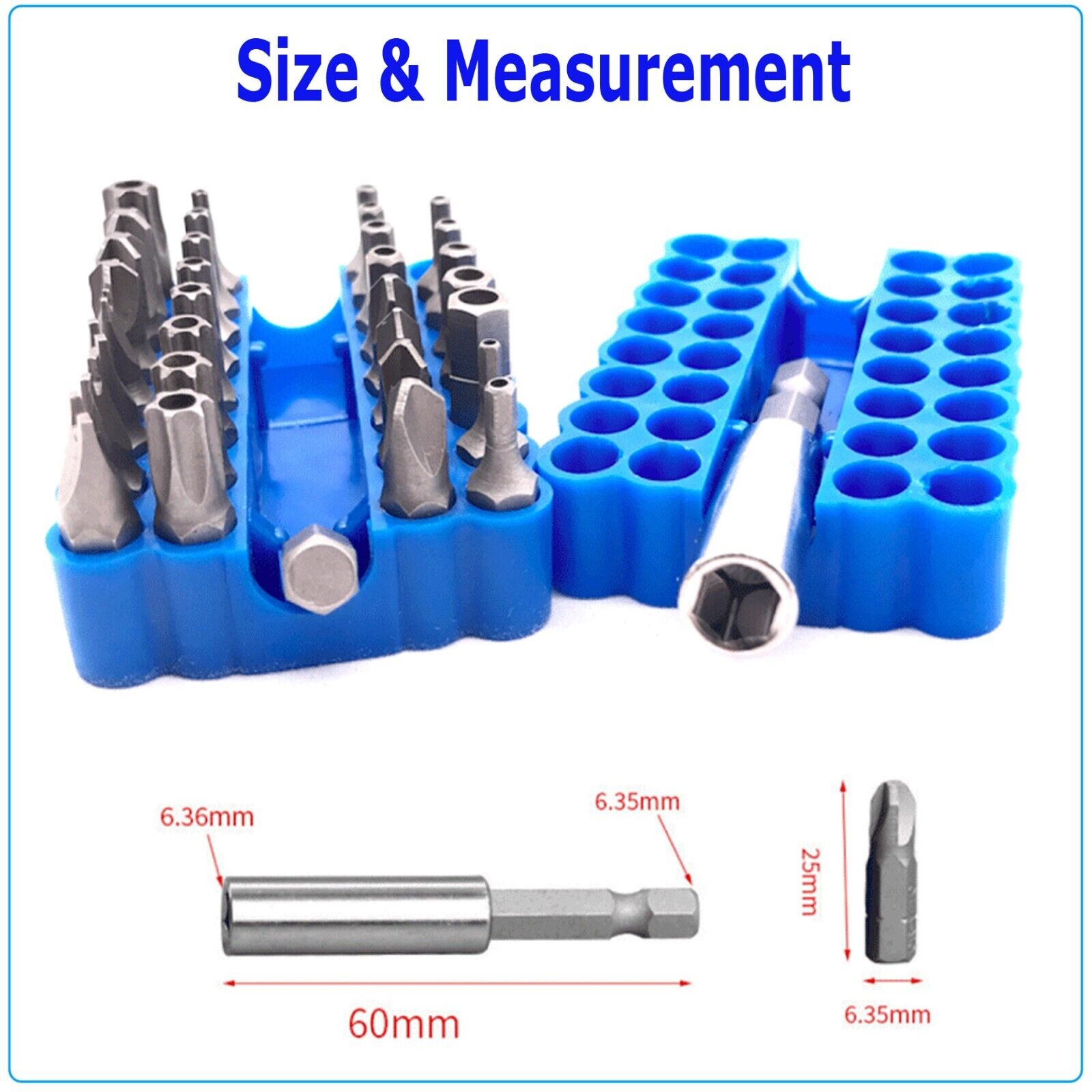 34 Torx Bit Set Tamper Proof Security Torq Hex Star Spanner Tri Wing Screwdriver