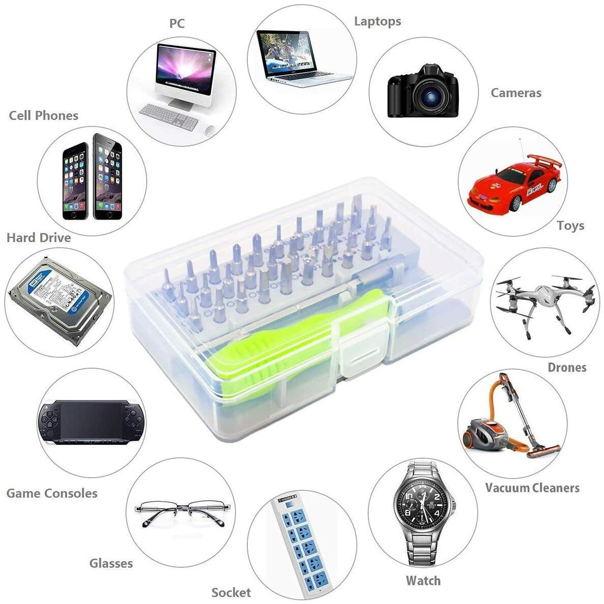 32 in 1 Professional Magnetic Screwdriver Set Computer all Phone Repair Tool Kit