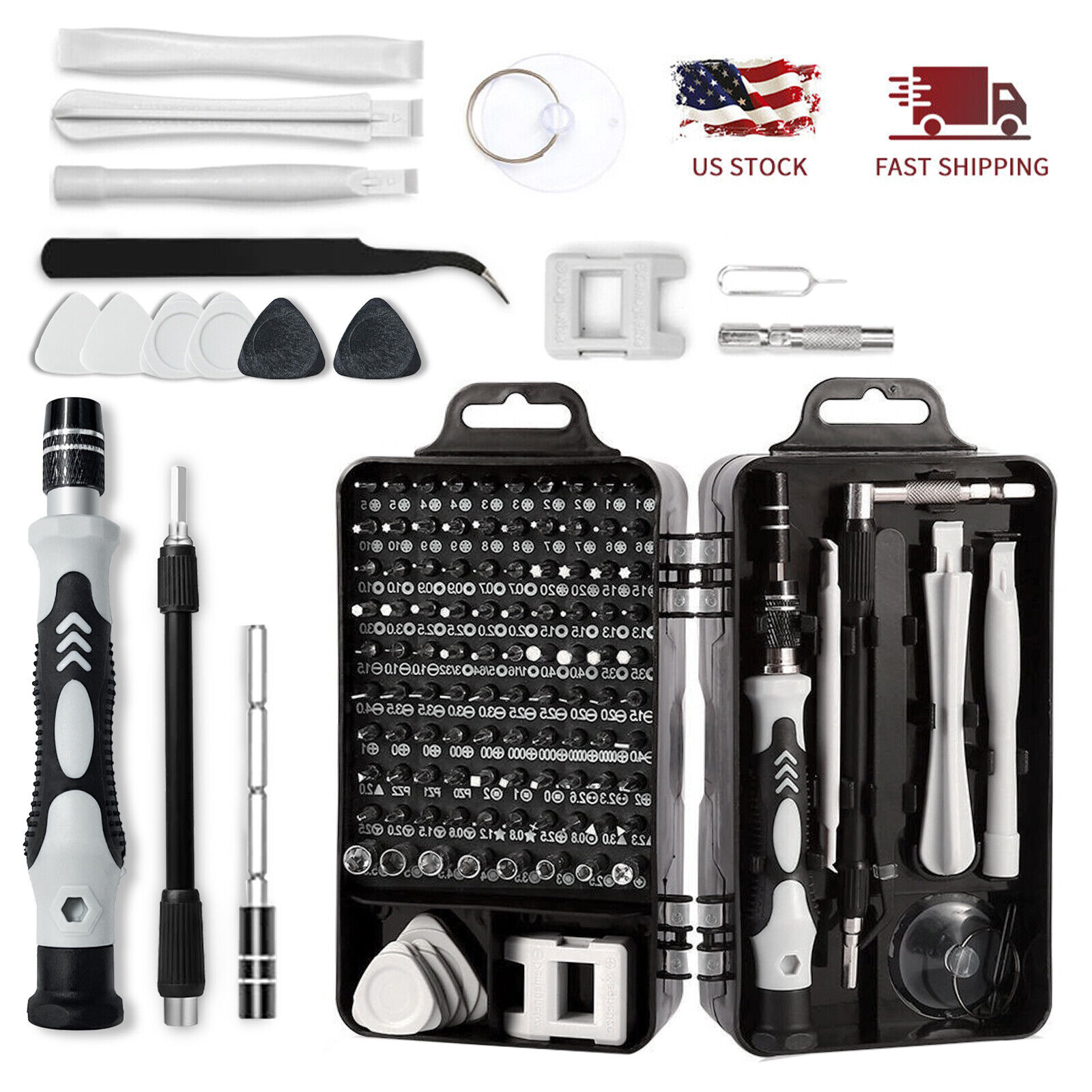 115 in 1 Precision Screwdriver Set Computer Laptop Repair Tool Kit Magnetic Bit