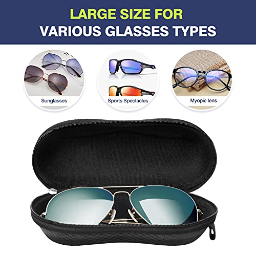 MoKo Semi Hard Shell Sunglasses Case with Accessories