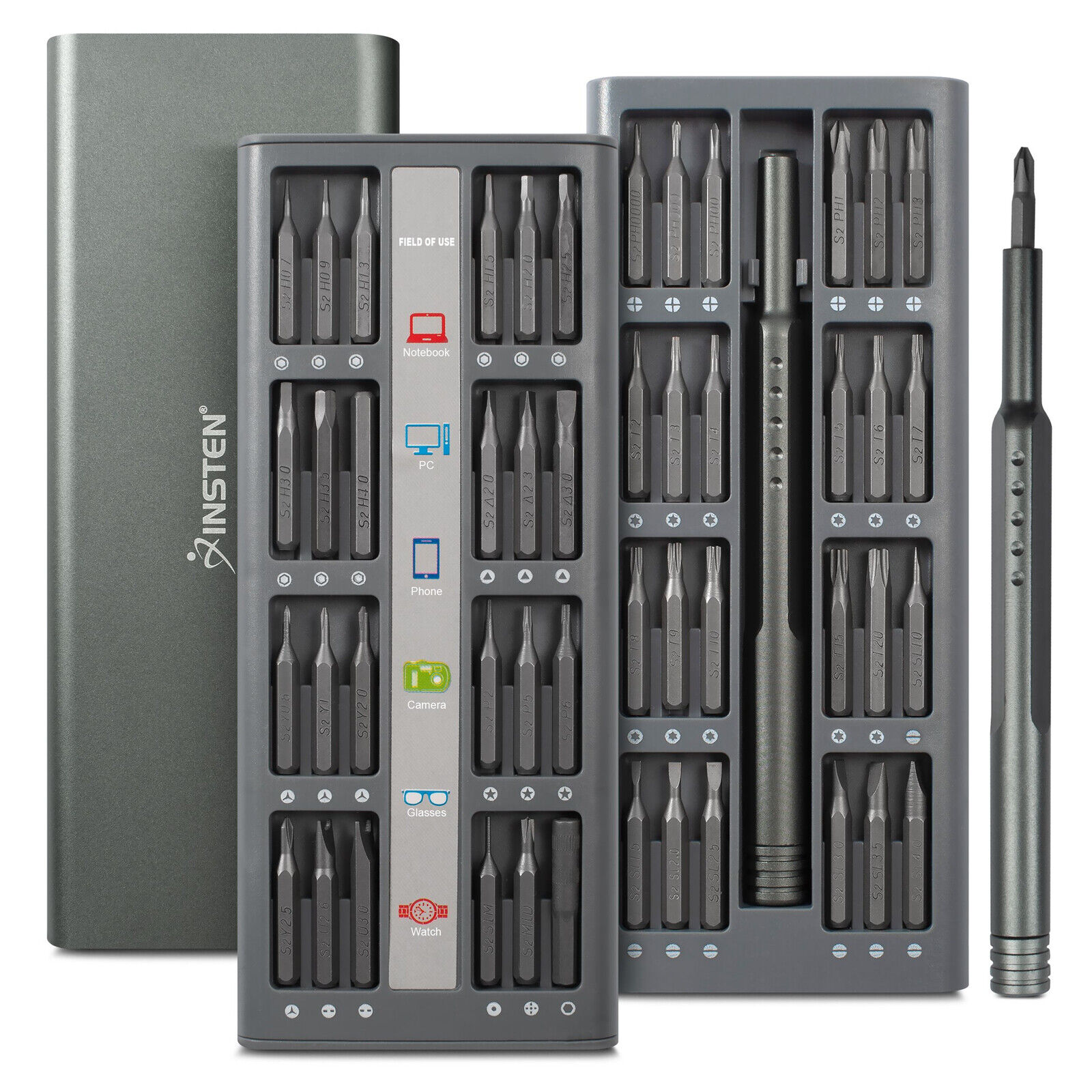 Precision Screwdriver Set 48-in-1 Magnetic Bit Tool Kit for Electronics Computer