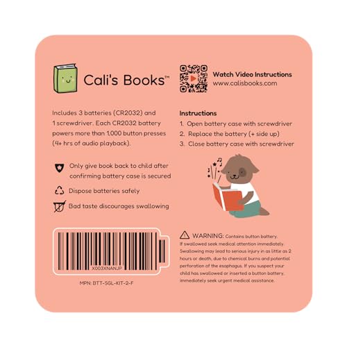 Interactive Musical Books Battery Kit: 3 CR2032 Batteries