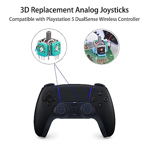 4PCS 3D Analog Joystick Repair Kit for PS5