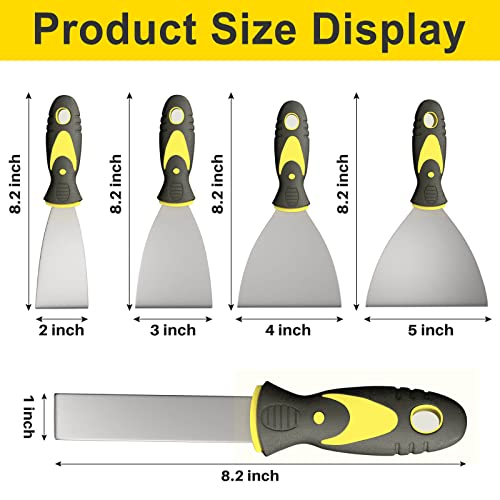 5-Piece Putty Knife Set for Wall Repair
