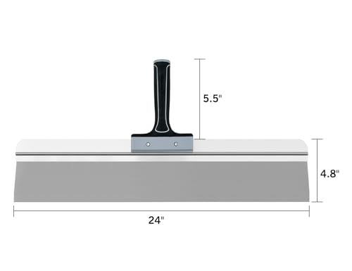 ROLLINGDOG 24 Inch Taping Knife - Drywall Taping Knife,Threaded End Can be Attached to Extension Pole,Stainless Steel Blade,Ideal for Skimming and Smoothing Walls and Ceilings