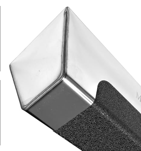 Medusa, 12" Professional Grade Heli-Arc Welded Stainless Steal Drywall Taping Mud Pan with Non Slip Grip, Easy Clean, Perfect for All Knives 12' And Under, Durable, and Built to Last