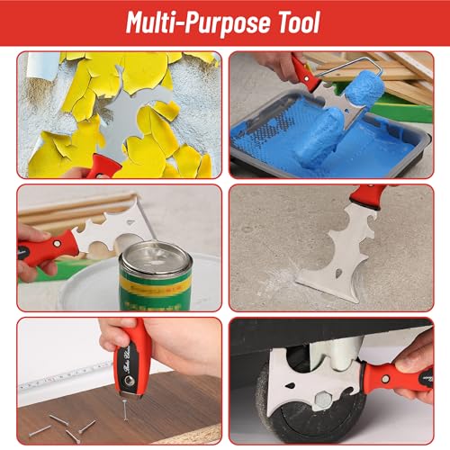 Bates- Drywall Knife Set, 6pcs, Drywall Tools Finishing, Drywall Mud Pan, Spackle Tool, Drywall Finishing Tools, Drywall Mud Tools, Putty Knife Set, Putty Knives, Putty Knife Scraper, Drywall Pan