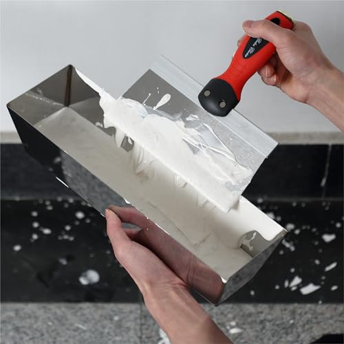 Bates- Drywall Knife Set, 6pcs, Drywall Tools Finishing, Drywall Mud Pan, Spackle Tool, Drywall Finishing Tools, Drywall Mud Tools, Putty Knife Set, Putty Knives, Putty Knife Scraper, Drywall Pan