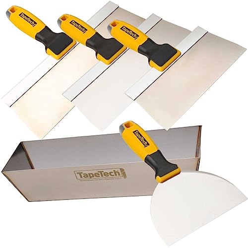 TapeTech Complete Stainless Steel Drywall Taping Knife Pan Combo Kit