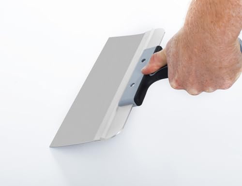 ROLLINGDOG 10 Inch Taping Knife - Drywall Taping Knife,Threaded End Can be Attached to Extension Pole,Stainless Steel Blade,Ideal for Skimming and Smoothing Walls and Ceilings