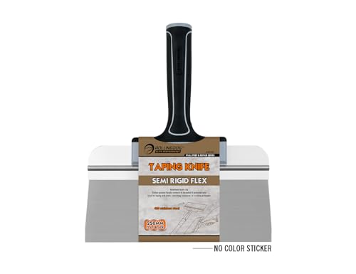 ROLLINGDOG 10 Inch Taping Knife - Drywall Taping Knife,Threaded End Can be Attached to Extension Pole,Stainless Steel Blade,Ideal for Skimming and Smoothing Walls and Ceilings
