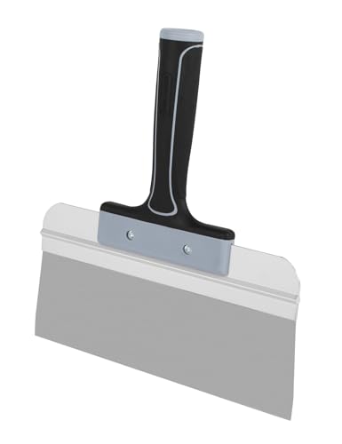 ROLLINGDOG 10 Inch Taping Knife - Drywall Taping Knife,Threaded End Can be Attached to Extension Pole,Stainless Steel Blade,Ideal for Skimming and Smoothing Walls and Ceilings