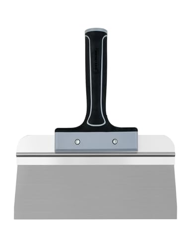 ROLLINGDOG 10 Inch Taping Knife - Drywall Taping Knife,Threaded End Can be Attached to Extension Pole,Stainless Steel Blade,Ideal for Skimming and Smoothing Walls and Ceilings