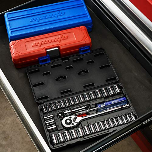 EPAuto 40 Piece Socket Set with Reversible Ratchet
