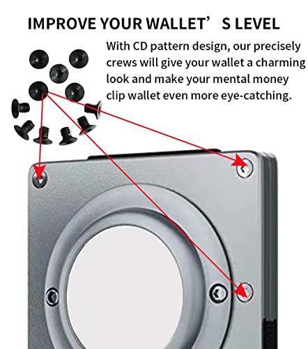 Minimalist Wallet Screw Set - Basic Black